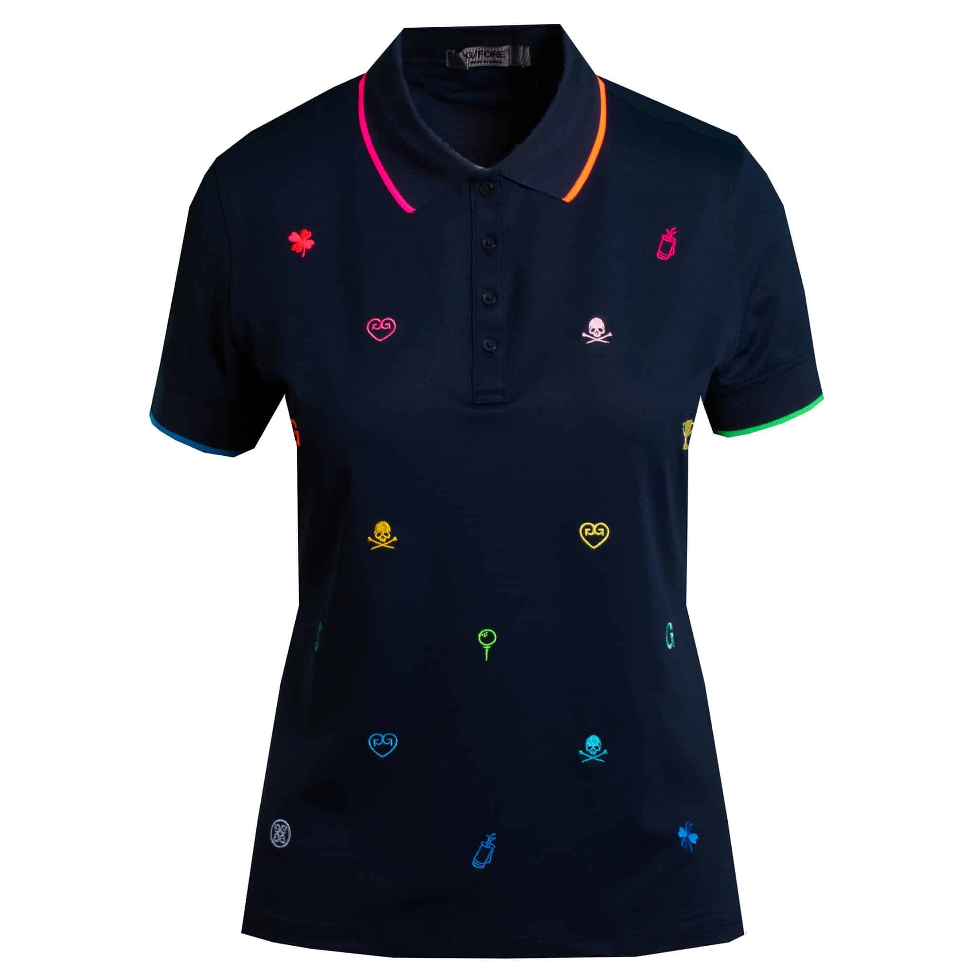 Ladies G/FORE Mini Icon Golf Polo Twilight